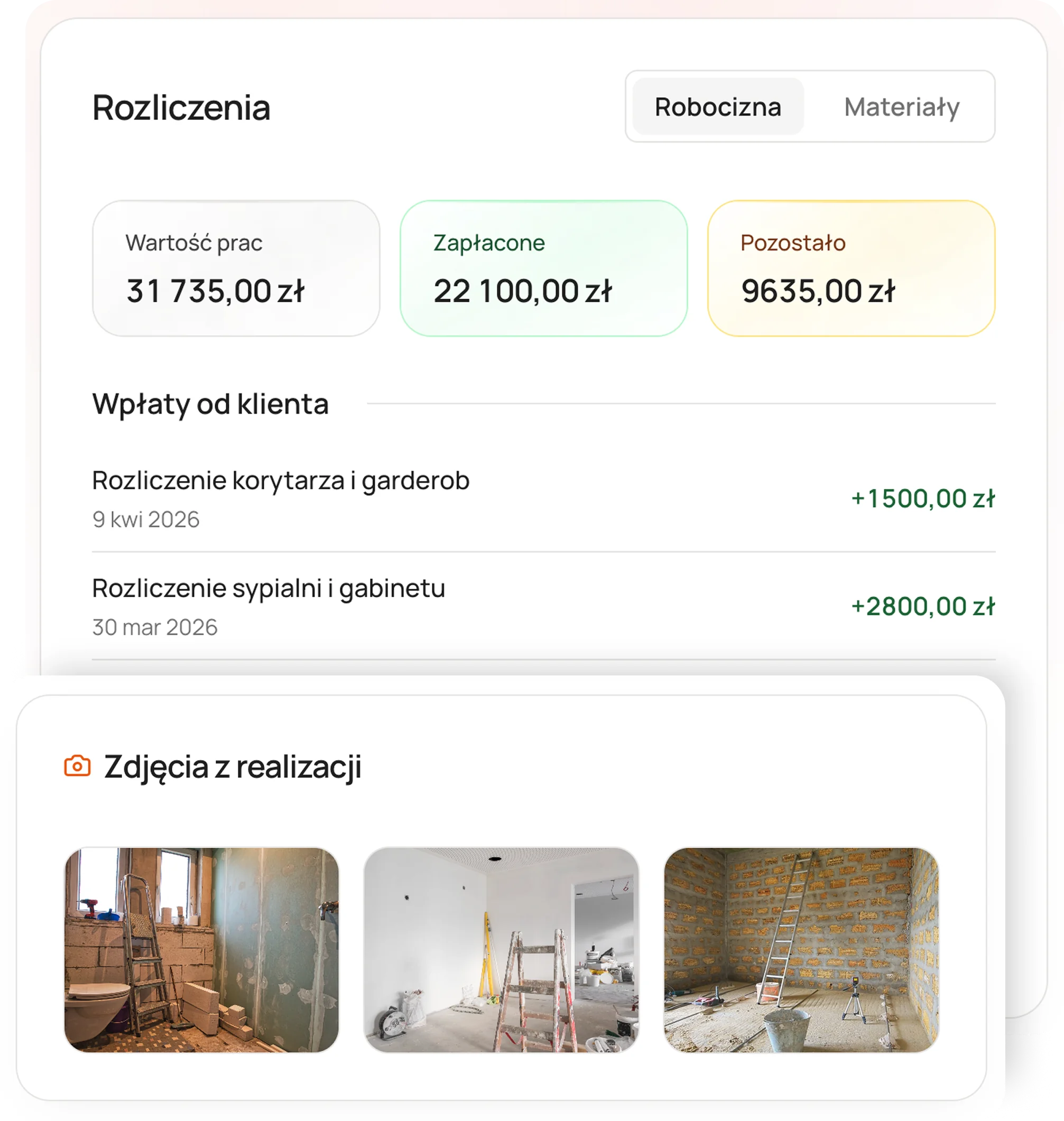 Klient zawsze wie, na jakim etapie jest realizacja
